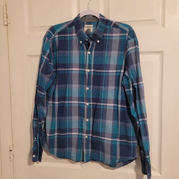 Old Navy men's button up long sleeve shirt - Picture 1 of 5